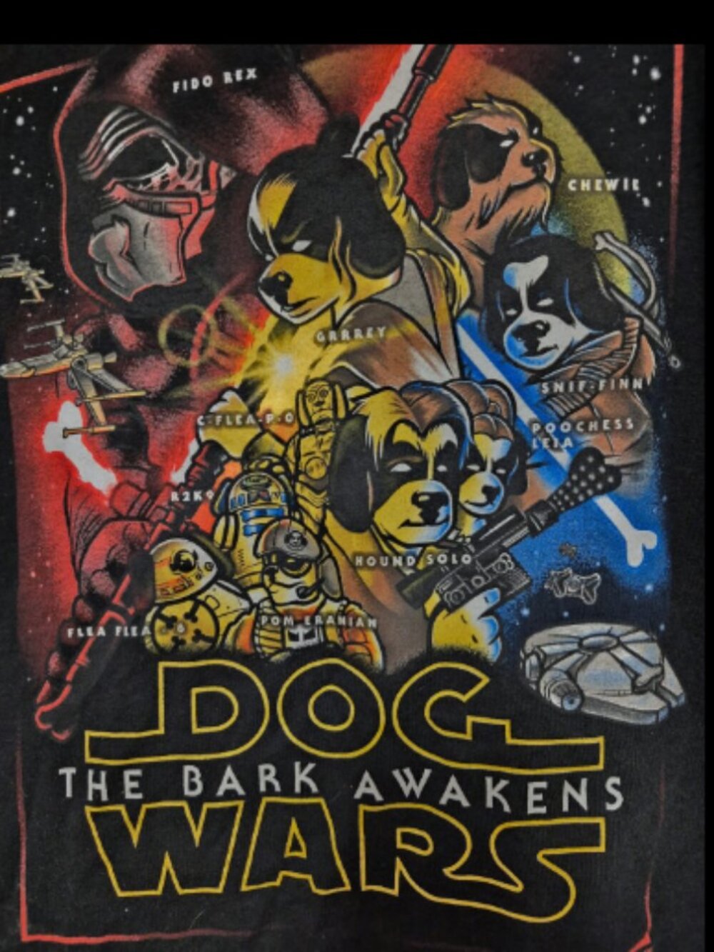 Big Dog Star Wars/Dog Wars tee Shirt